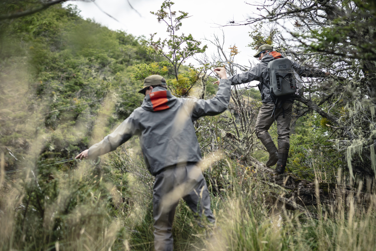 Fly fishing in Rio Pico, Patagonia